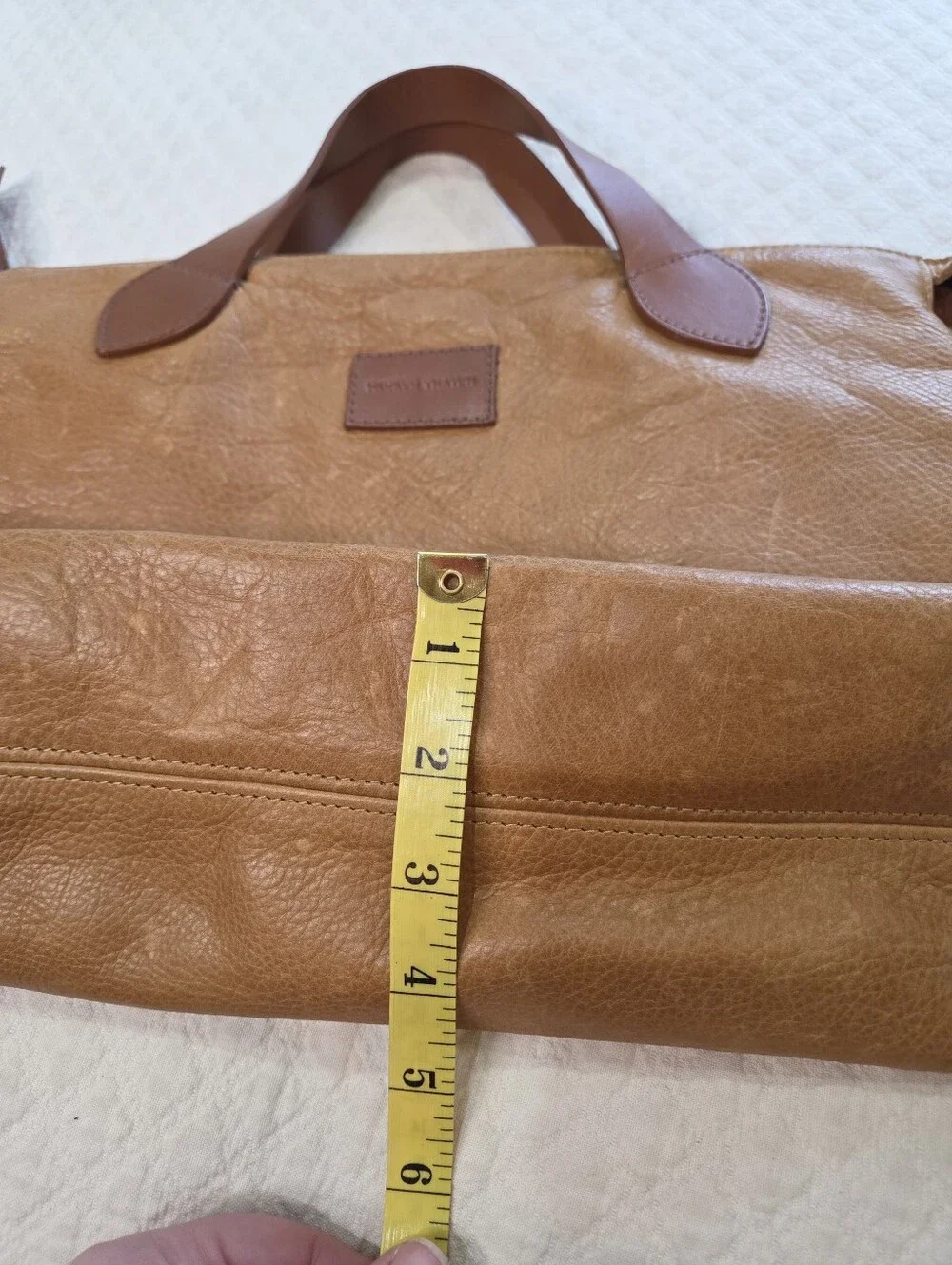 Parker Thatch Heritage Charlie Tan Leather Handbag 